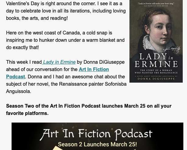 Grazie, Art in&nbsp;Fiction